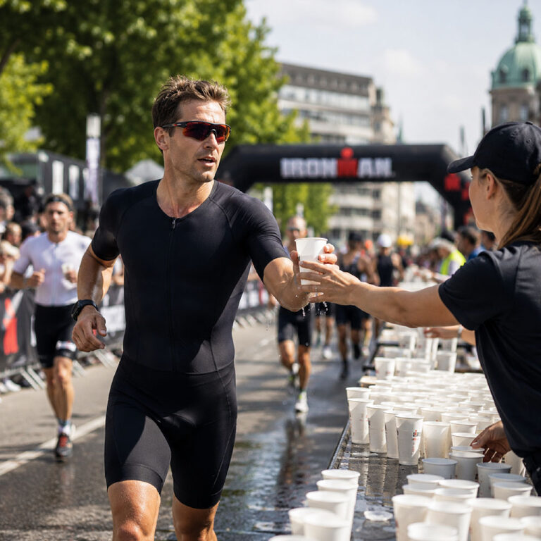 Aid og vand stations IRONMAN København